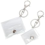 2pcs Pocket Photo Album Key Chain Photo Storage Carrier Insert Keyring