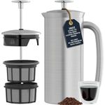 ESPRO P7 Stainless Steel Cafetiere Double-Walled Micro-Filter Insulated French