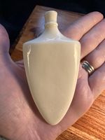Antique Chinese Ceramic Snuff Bottle Plain Glaze Late Qing c1900