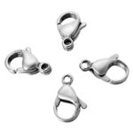 9MM-15MM LOBSTER CLASP STAINLESS STEEL CLAW JEWELLERY FINDINGS BRACELET CHAIN