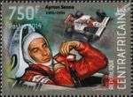 AYRTON SENNA Formula One F1 GP Racing Car Driver Stamp #32 (2014 CAF)