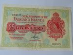 1975 30th Jan £5 Note. Falkland Islands