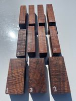 CURLY AUSTRALIAN BLACKWOOD knife / tool handle scales carving block STABILISED