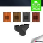 Timloc Double Roman Tile Vent 328mm x 137mm x 422mm - With Adapter RTV-ADS 