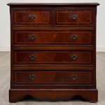 Antique 20th Century Inlaid Chest Of Drawers In Mahogany ( AF-5919 )