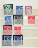 GB QEII 1960's 4d to 1/3 regionals Northern Ireland mint lot mainly unmounted