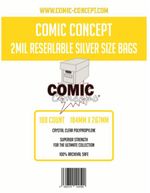 Comic Concept | Resealable Silver Age Comic  Bags | 100 Storage Bags