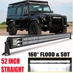 9D 52inch 900W LED Light Bar Flood Spot Combo For LAND ROVER DEFENDER 90 110 130