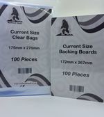 100 x Comic Book Bags And Boards Bundle - Current Size -In Stock: New/Sealed