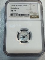 2026P Australia Platinum $15 Kookaburra MS70 NGC - 1/10 Oz Platinum .9995