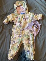 Lassie Finland Tehcnical Winter Pramsuit Hat Set Size 68 (4-6 months) Waterproof