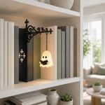 Mini Bookshelf Lantern Library Lamp LED Warm Glow Book Lover Gift Home Decor