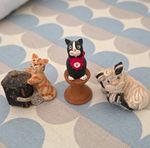Pecoware Resin Mini Cat Figurines Set of 3 Ornaments & Figurines