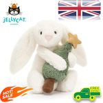 2026 New Jellycat Bashful Bunny With Christmas Tree BNWT & Dust Bag UK SELLER