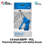 PCL - 1/4" Plastic Blowgun with Safety Nozzle,  Pistol Grip, Air, Duster, BSP