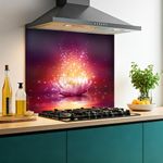 Printed Glass Kitchen Splashback 6mm Toughened Heat Resistant Hob Design No 2066