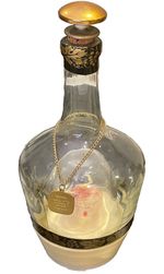 Vintage 1950s+ musical liqueur decanter with 'Strictly' style ballroom dancers