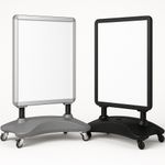 A2 Portrait Pavement Sign Metal Snap Frame A Board Outdoor Poster Display Stand