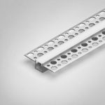 LED Aluminium Profile with Cover & End Caps LEDBRITE 2M /6.6FT Plaster In 5213