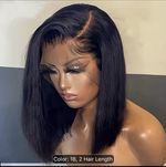 Density 13X4 Lace Front Wigs Short Bob Human Hair Wigs Pre Plucked Baby Hair