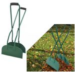 Long Handled Leaf Grabber Debris Collecting Rake Garden Leaves Collecting Scoops