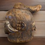 Authentic African art Wood mask    SUKU /KUBA  Statue  Tribal Figure 