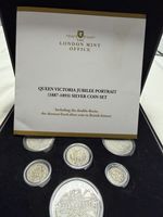 The London Mint Office Queen VictoriaJubilee Portrait (1887–1893)Silver Coin Set
