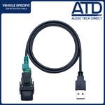 USB Cable For VW Golf Jetta Mk5 Mk6 R32 OEM Port Factory Adaptor Aftermarket 2.0