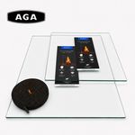 AGA / Coalbrookdale All Models Replacement Stove Glass with Seal/Gasket