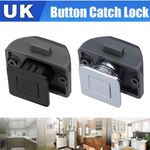 1-20x Push Button Catch Lock Drawer Cupboard Door Latch Knob Campervan Caravan