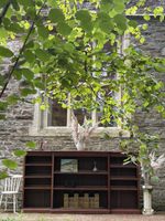 Monolithic 9ft Victorian Breakfront Mahogany Bookcase Country House