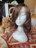 Uniwigs aura human hair topper truffle brown