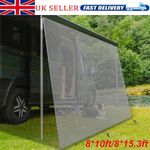 For RV Awning Sun Shade Screen Sunshade Mesh Sunscreen Motorhome Camper UV