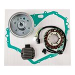 Flywheel Rotor Stator Regulator & Gasket For Suzuki Eiger 400 Manual 2002-2007,