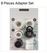 Enagic Kangen Leveluk 8 Piece Adapter Set Large Plastic Diverter For K8, SD501