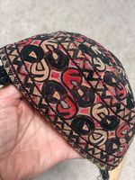 Vintage Traditional Hand embroidered Turkoman skull-cap, Ethnic, Tribal,  Kippah
