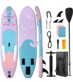 10FT Inflatable Stand Up Paddle Board Surfing Board Surfboard SUP with Pump Bag