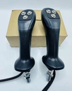 Hydraulic Electric Control Lever Handle Excavator Refitted 4 Buttons Joystick