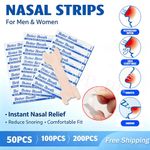 Nasal Nose Sleep strips better breathe Stop Snoring Breath DISCOUNTED