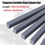 Solid Carbide Square Bar 4-30mm Stock Bar Plate Blank L: 100/150/200mm