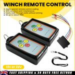 12V Recovery Wireless Winch Remote Control 2 Handset Switch Car Truck SUV ATV UK