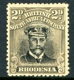 Rhodesia 1913 KGV 2p Black & Sepia Head Die 3b Perf 14 SG #258 Mint S273