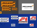 McLaren F1 Logo Stickers Vinyl Decals 1963-2026 Lando Norris - Scuderia GP