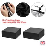 Hot Tub Spa Covers Waterproof Dust Cap Square Anti-UV Durable Protective Guard