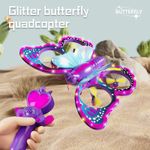 Glitter Butterfly Remote Control Drone Children's Toy Aircraft RC Quadcopter