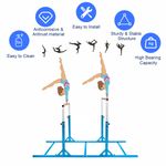 Double Horizontal Bar Gymnastics Parallel Bars Blue
