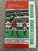 WREXHAM V HAJDUK SPLIT EUROPEAN CUP WINNERS CUP 1972-73