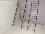 1/12 Scale Dolls House Stairs, Glass Floating Ultra Modern Kit