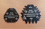 2x Gear Gauge Module 0.3-3 Gears, Racks Worm Module Gauge DIN5480