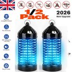 1/2x Bug Zapper Electric Insect Killer Mosquito Fly Pest Trap UV LED Indoor Lamp